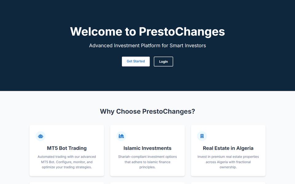 PrestoChanges platform